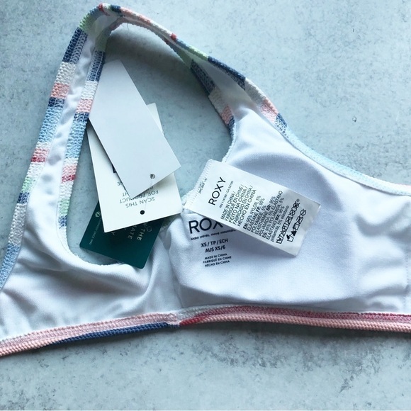 Roxy Line Up Bralette NWT Bikini Top XS - Picture 8 of 12